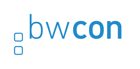 The logo of bwcon (Baden Württemberg: connected).